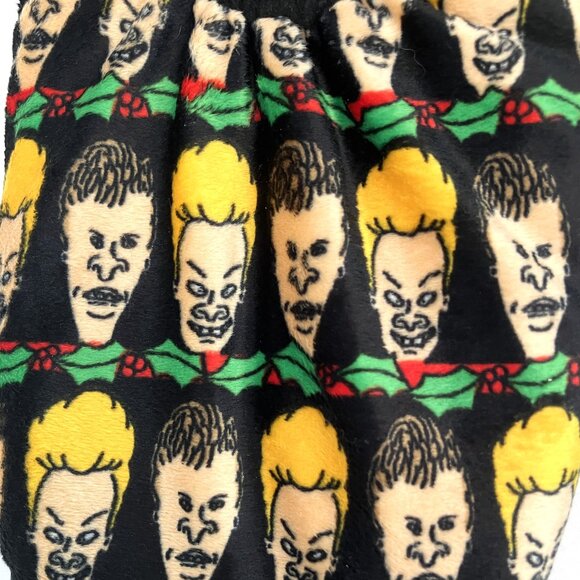 NWT Unisex Fuzzy Baba Beavis and Butt-Head Slipper Socks With No-Slip Sole - Picture 2 of 4